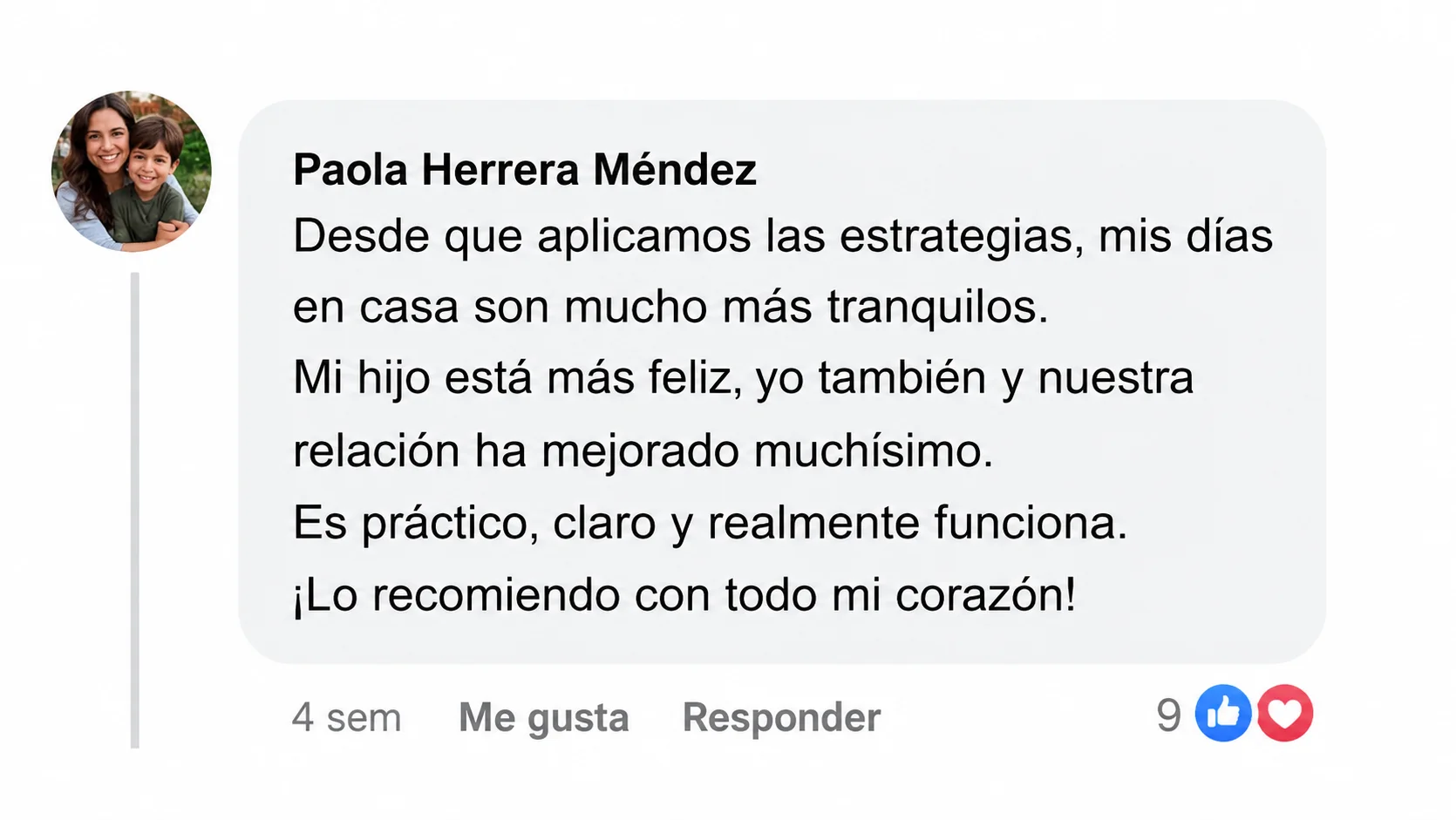 Testimonio de Paola Herrera Méndez sobre el uso del material